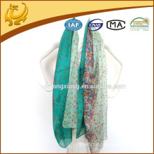 Muslim Hijab Shawl Thin 100% Silk Scarf Atacado de alta qualidade Chifon Shawl para senhoras